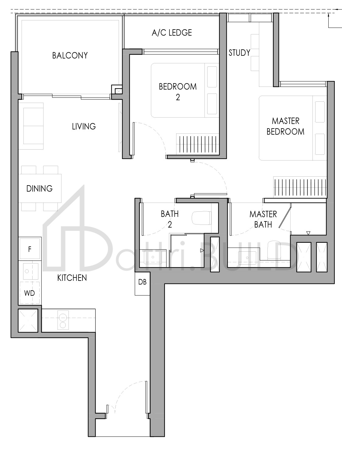 SENGKANG GRAND RESIDENCES B5PS floorplan (watermarked)
