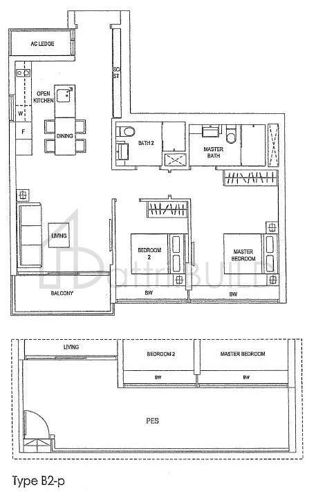 WATERFRONT GOLD B2-P floorplan (watermarked)