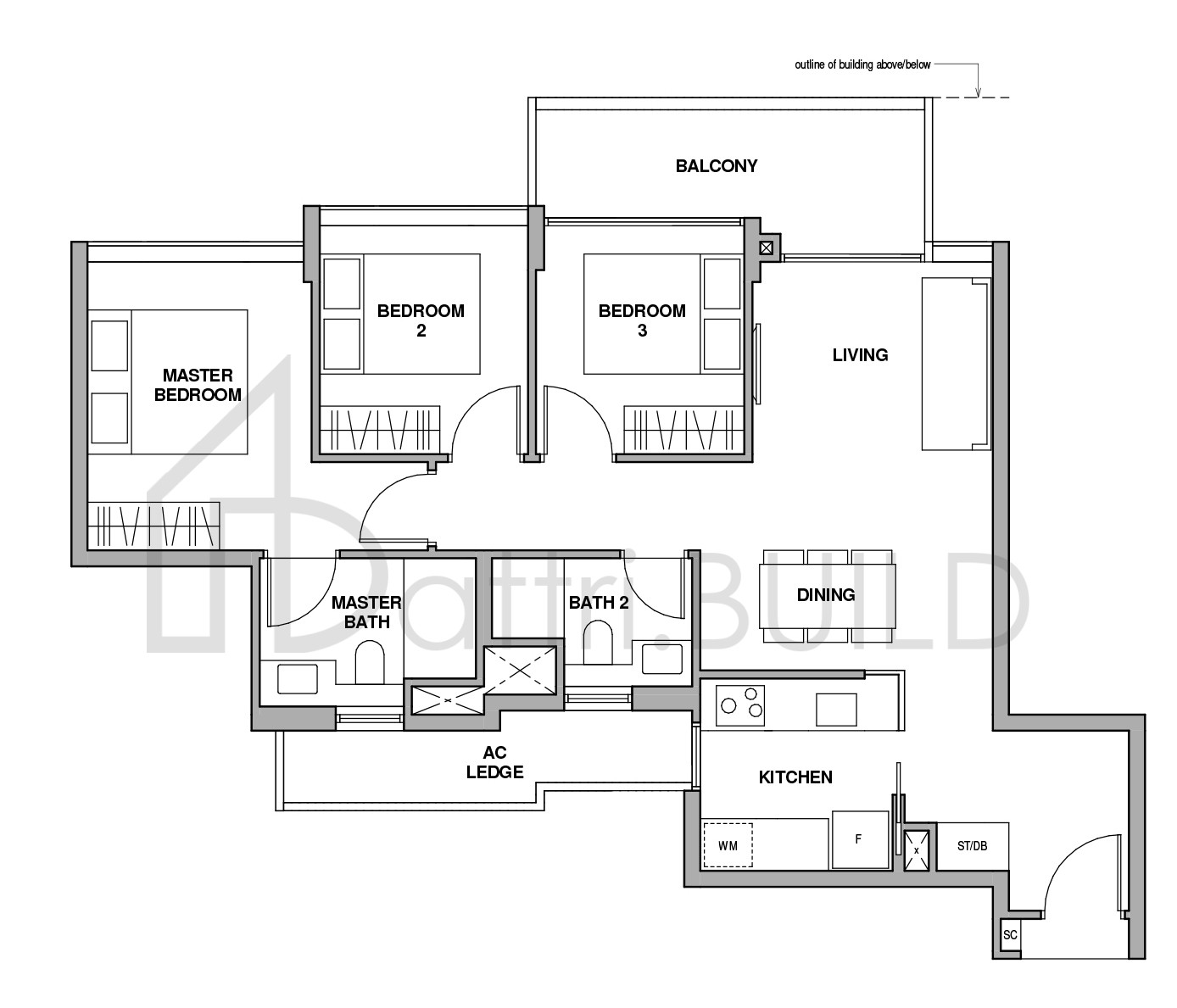 ROYALGREEN C-2 floorplan (watermarked)