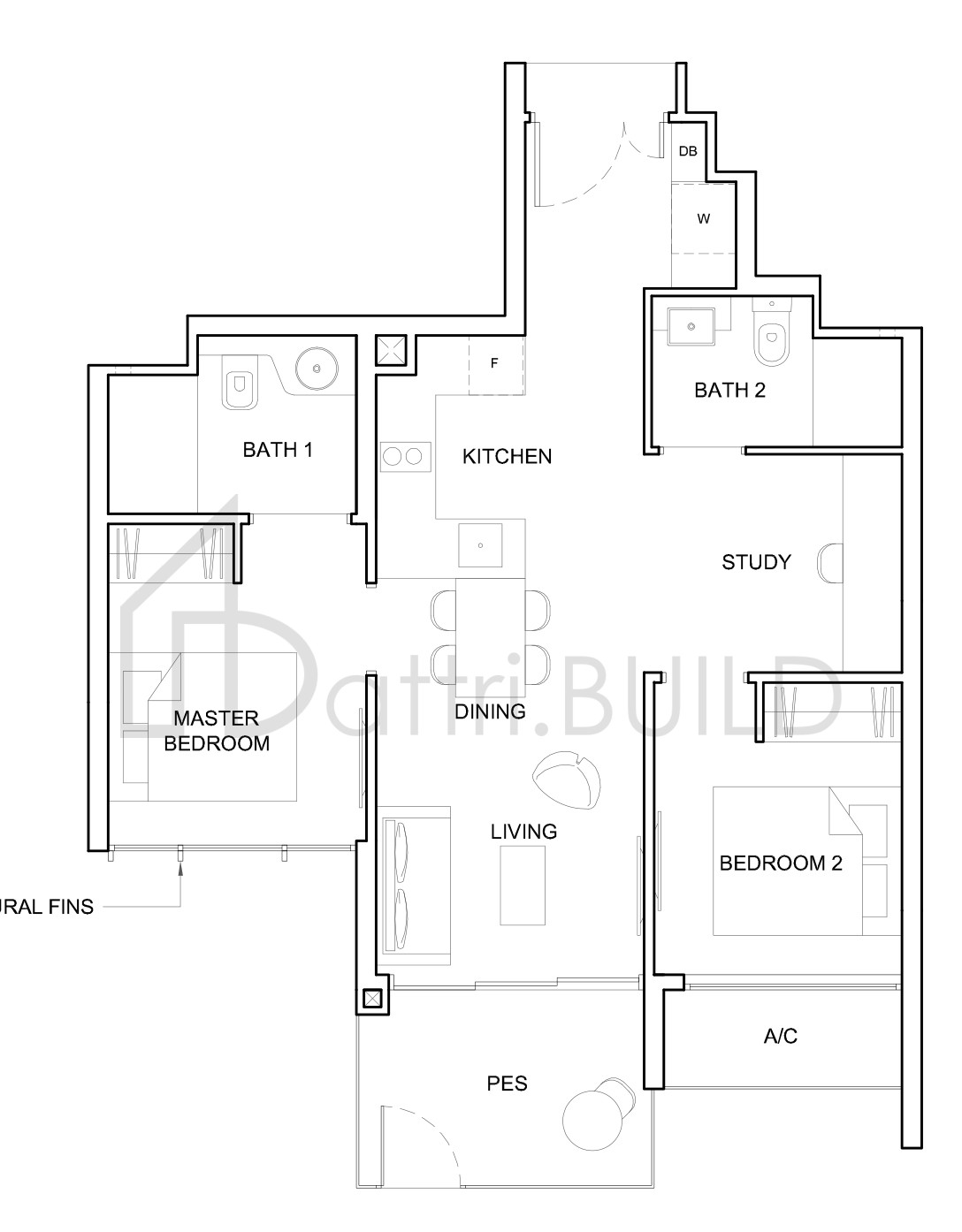 HIGH PARK RESIDENCES 2S2-P floorplan (watermarked)