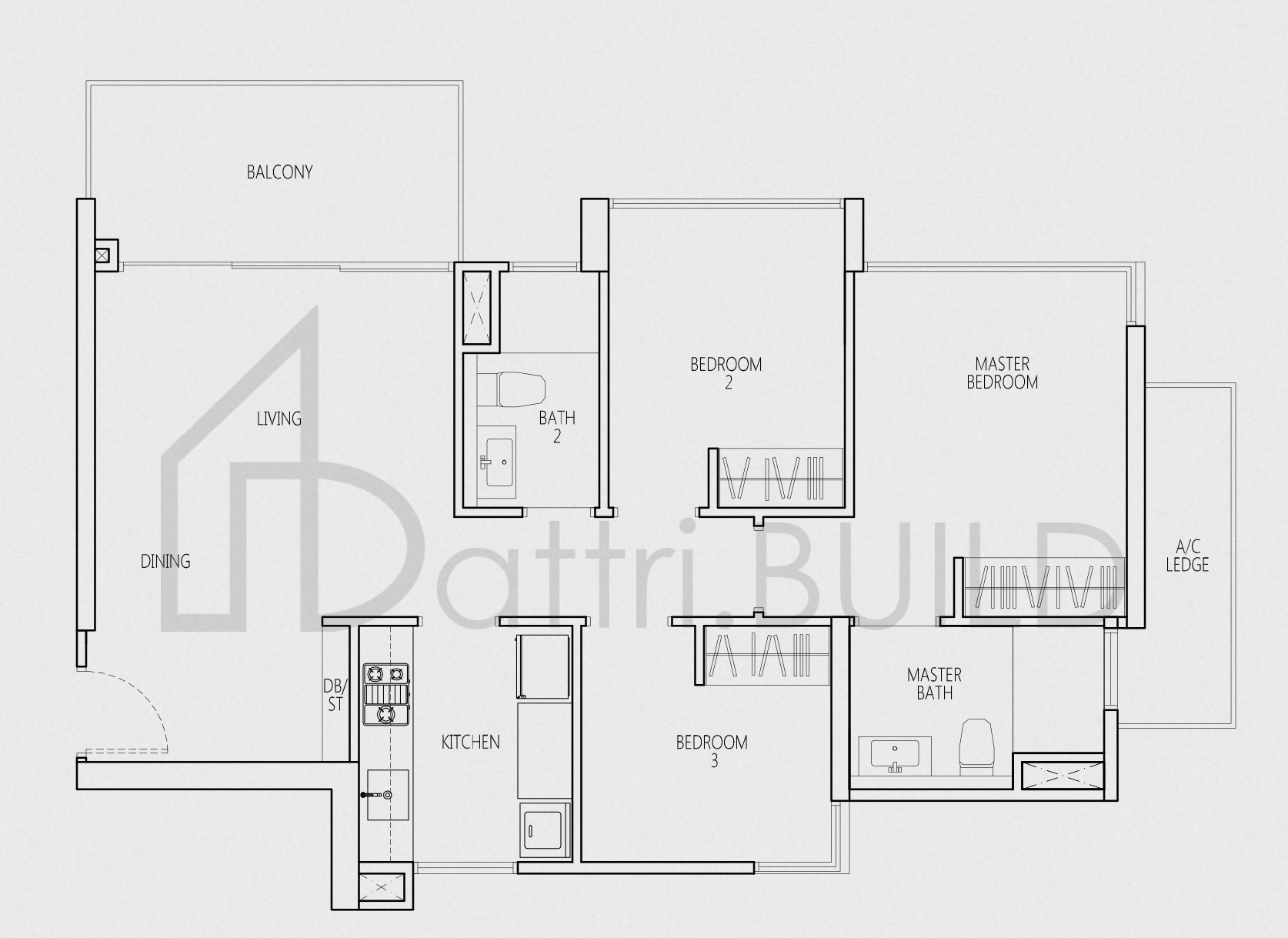 Q BAY RESIDENCES Cc2 floorplan (watermarked)
