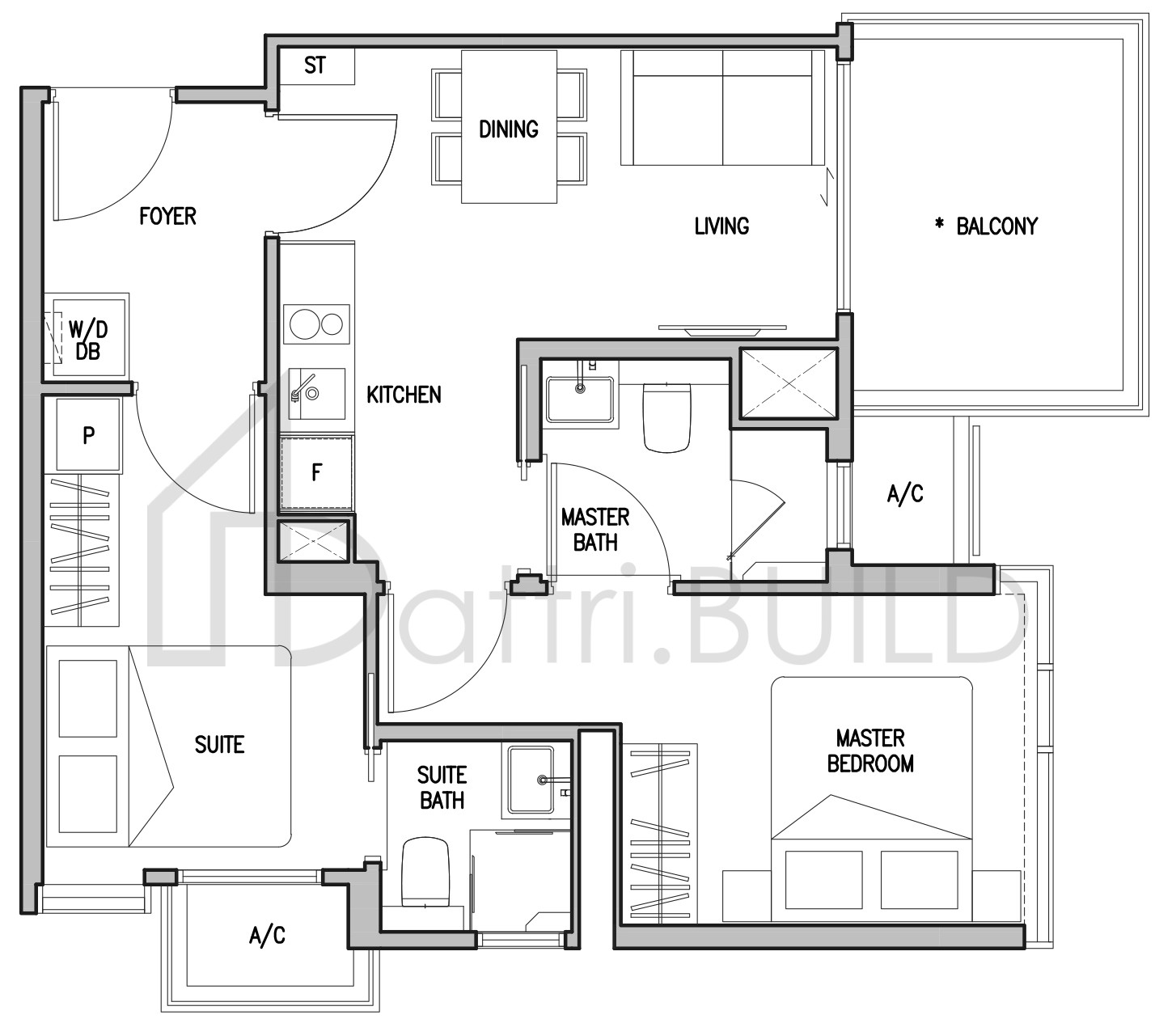 RV ALTITUDE C1 floorplan (watermarked)
