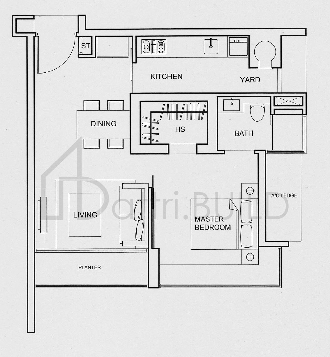 ONE AMBER A1 floorplan (watermarked)