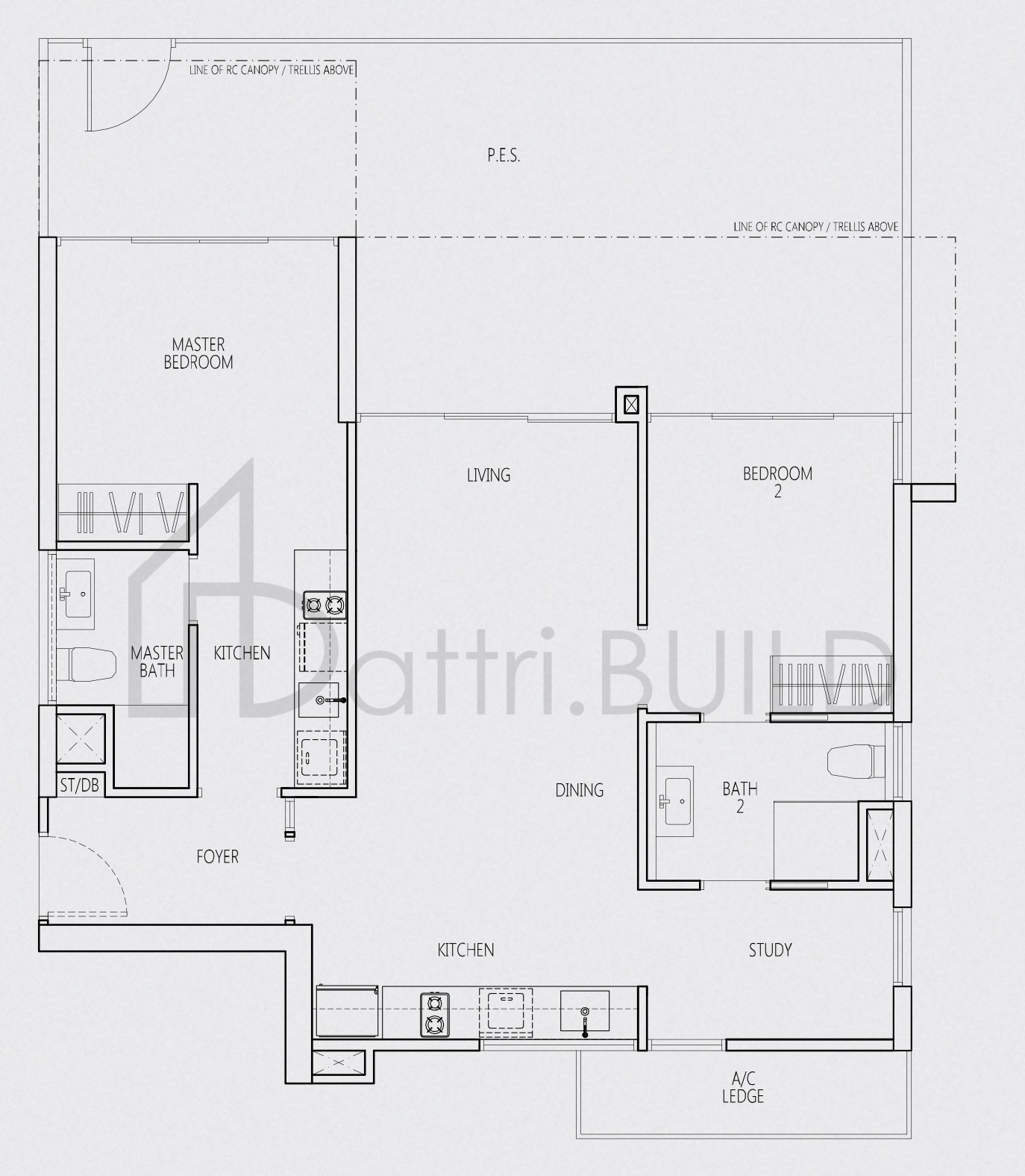 Q BAY RESIDENCES TR-BSp floorplan (watermarked)
