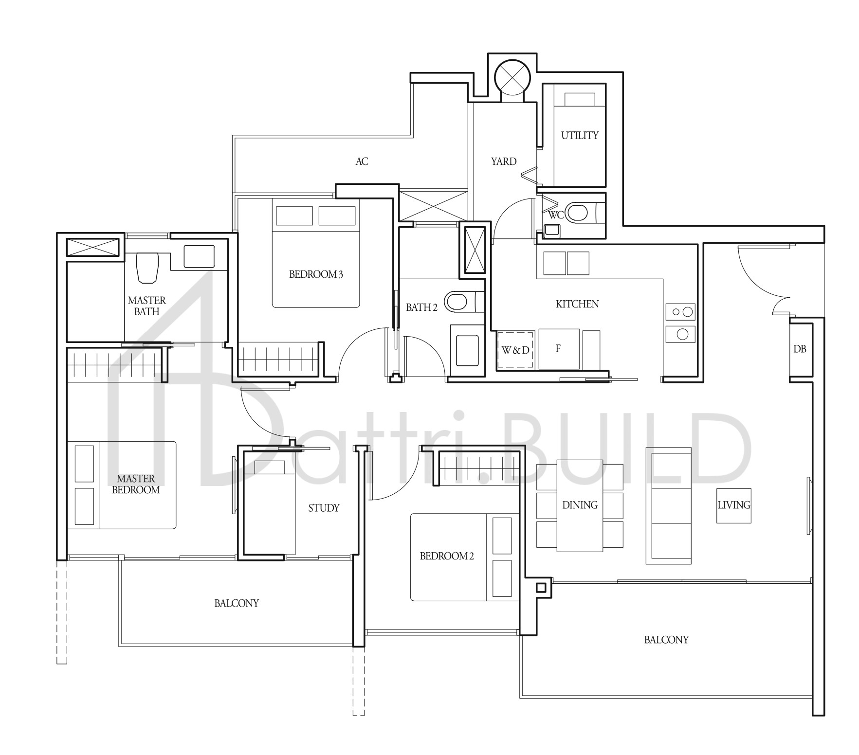 BARTLEY RIDGE (3+1)a floorplan (watermarked)