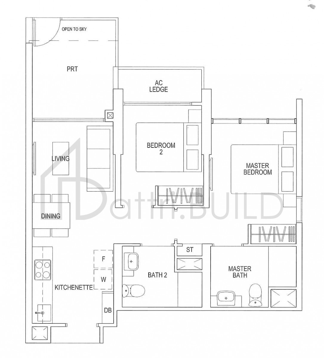 PARC RIVIERA B2-P floorplan (watermarked)