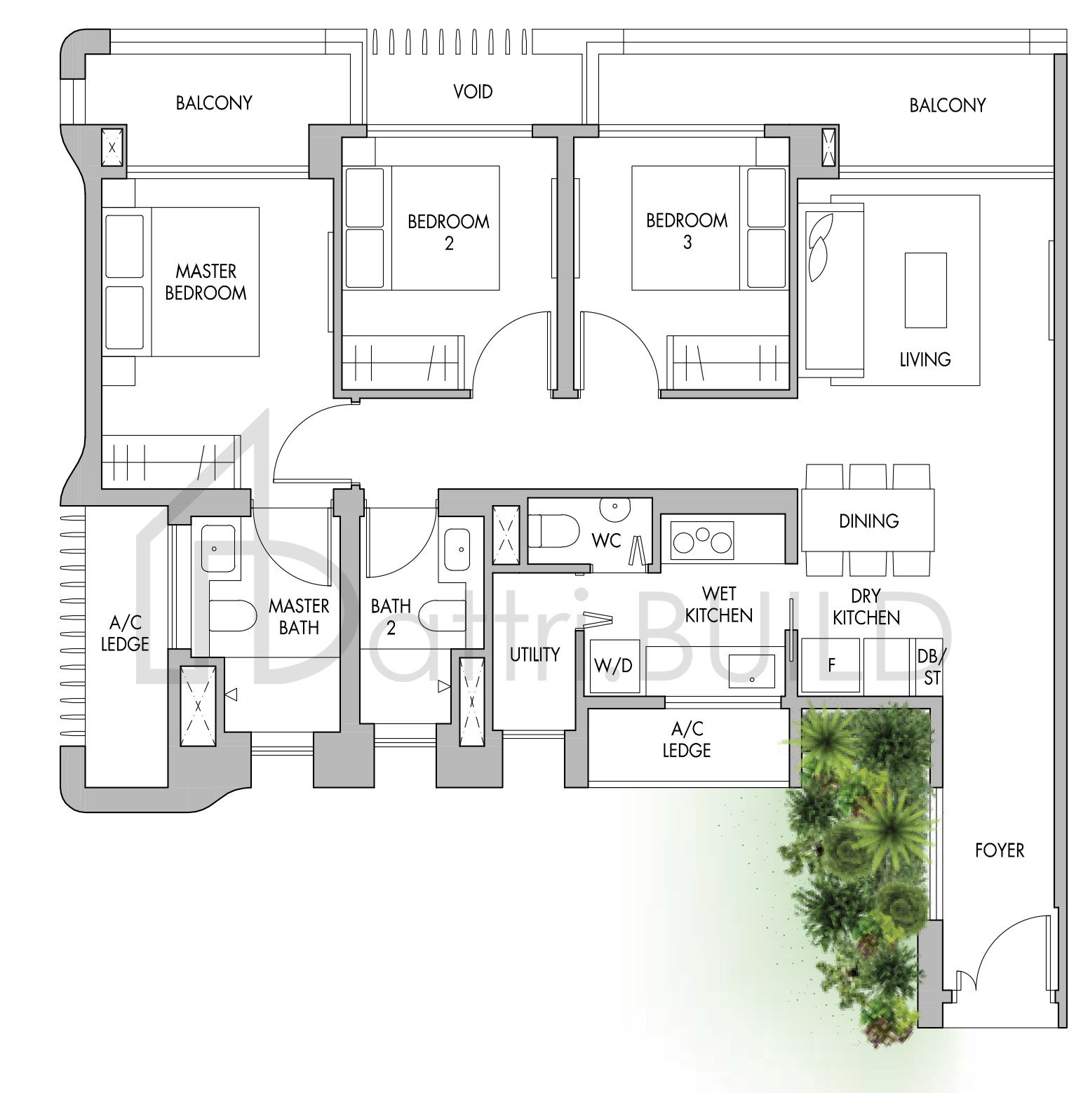 THE TRE VER C3 floorplan (watermarked)