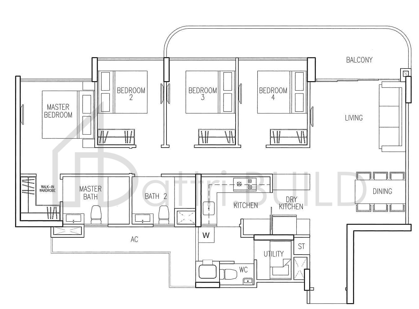 RIVERSOUND RESIDENCE D4 floorplan (watermarked)