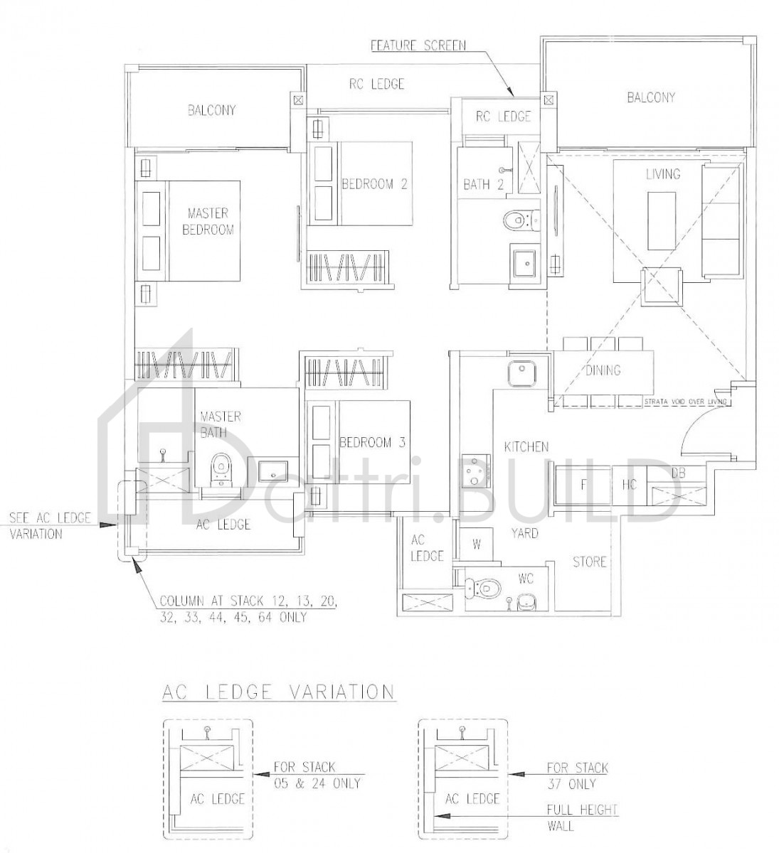 THE VISIONAIRE C6L floorplan (watermarked)