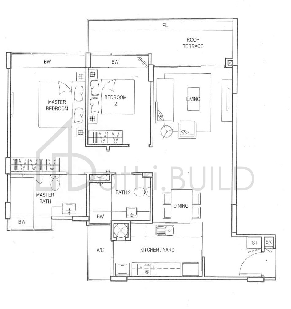 CLEMENTIWOODS CONDOMINIUM B2r floorplan (watermarked)