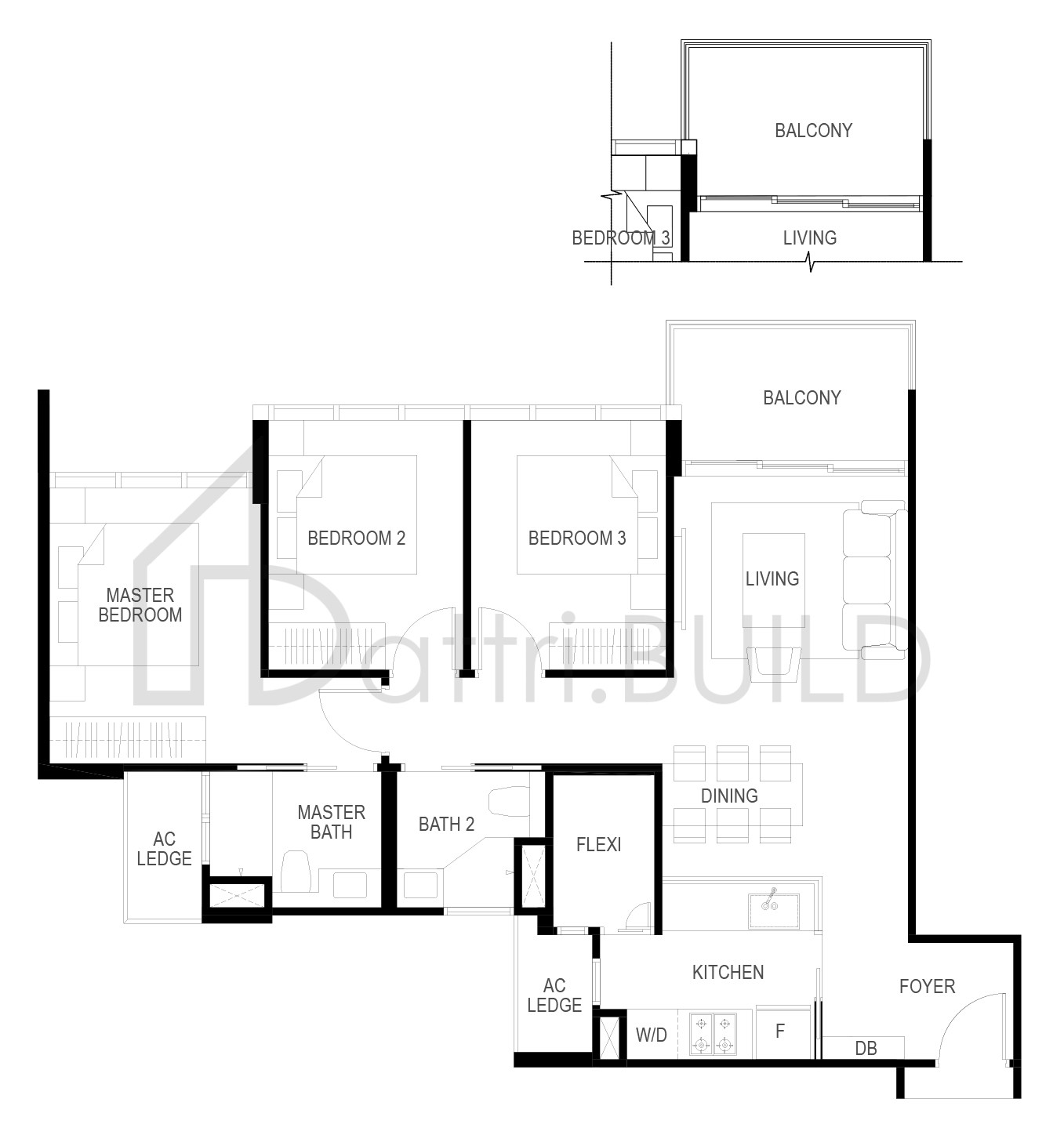 THE GAZANIA C4BP floorplan (watermarked)
