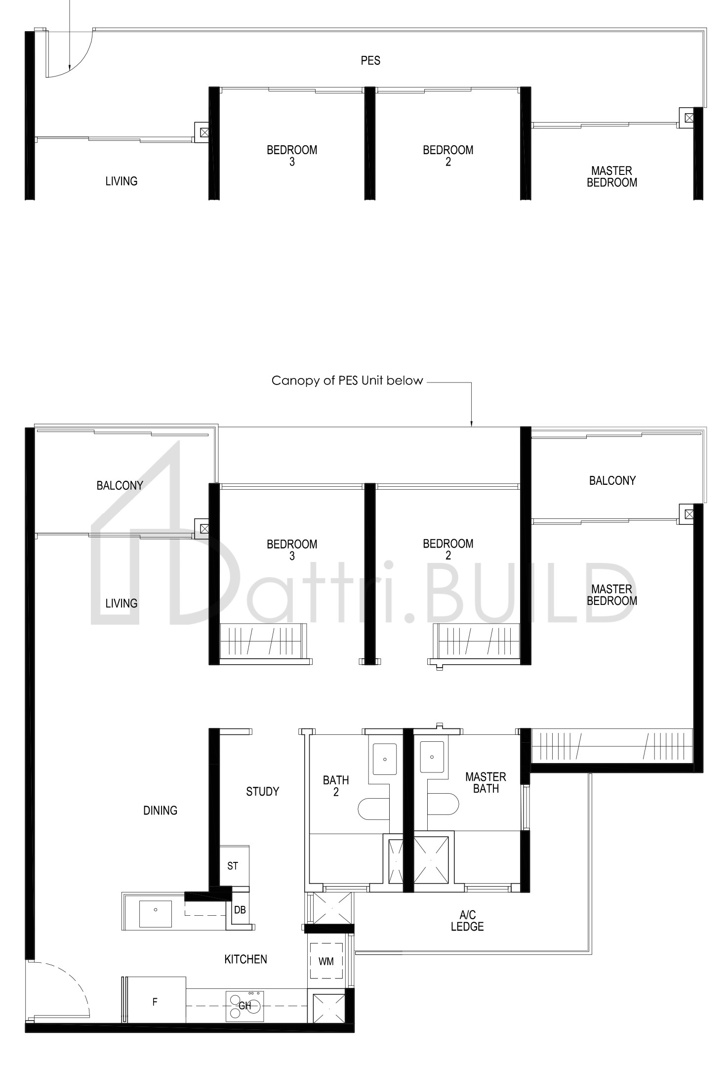 DAINTREE RESIDENCE C1c-P floorplan (watermarked)