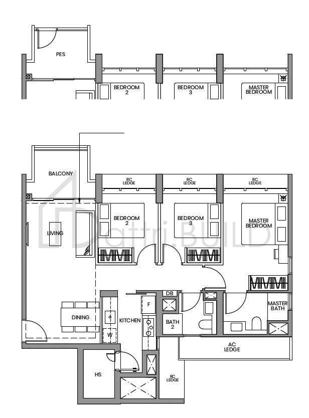 PARC GREENWICH C1-P floorplan (watermarked)