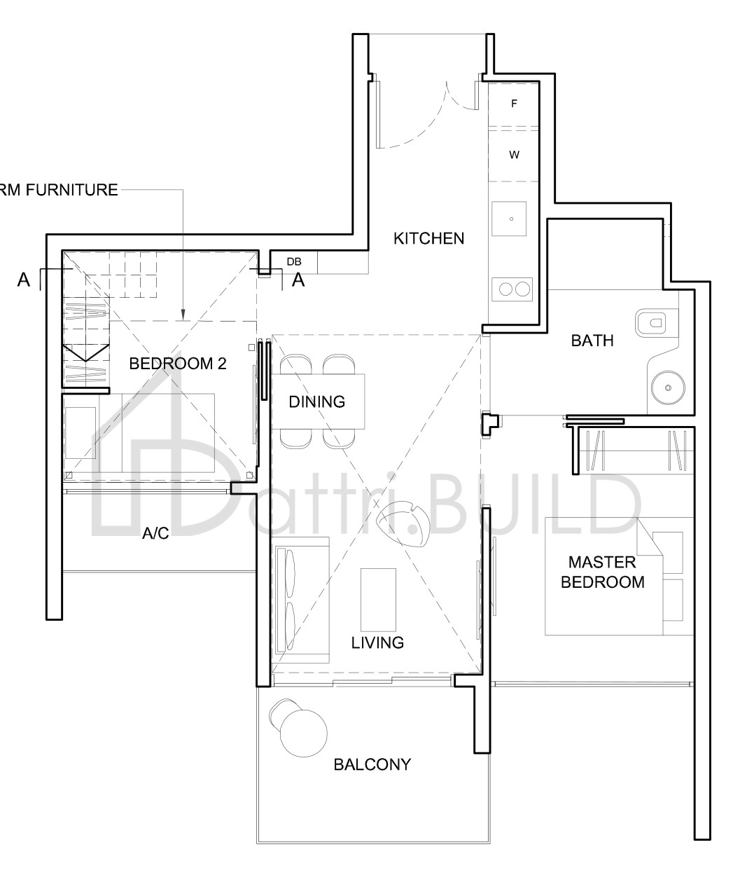 HIGH PARK RESIDENCES 2C5-PH floorplan (watermarked)