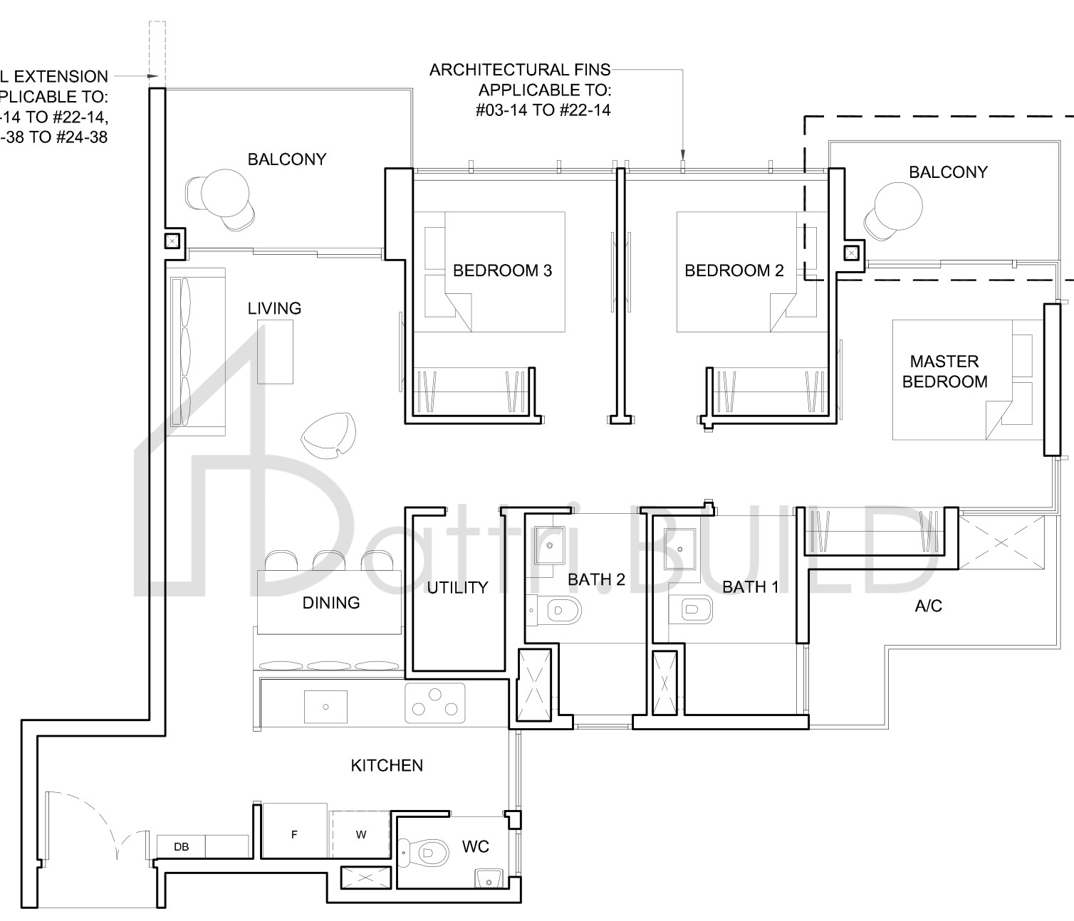 HIGH PARK RESIDENCES 3D1 floorplan (watermarked)