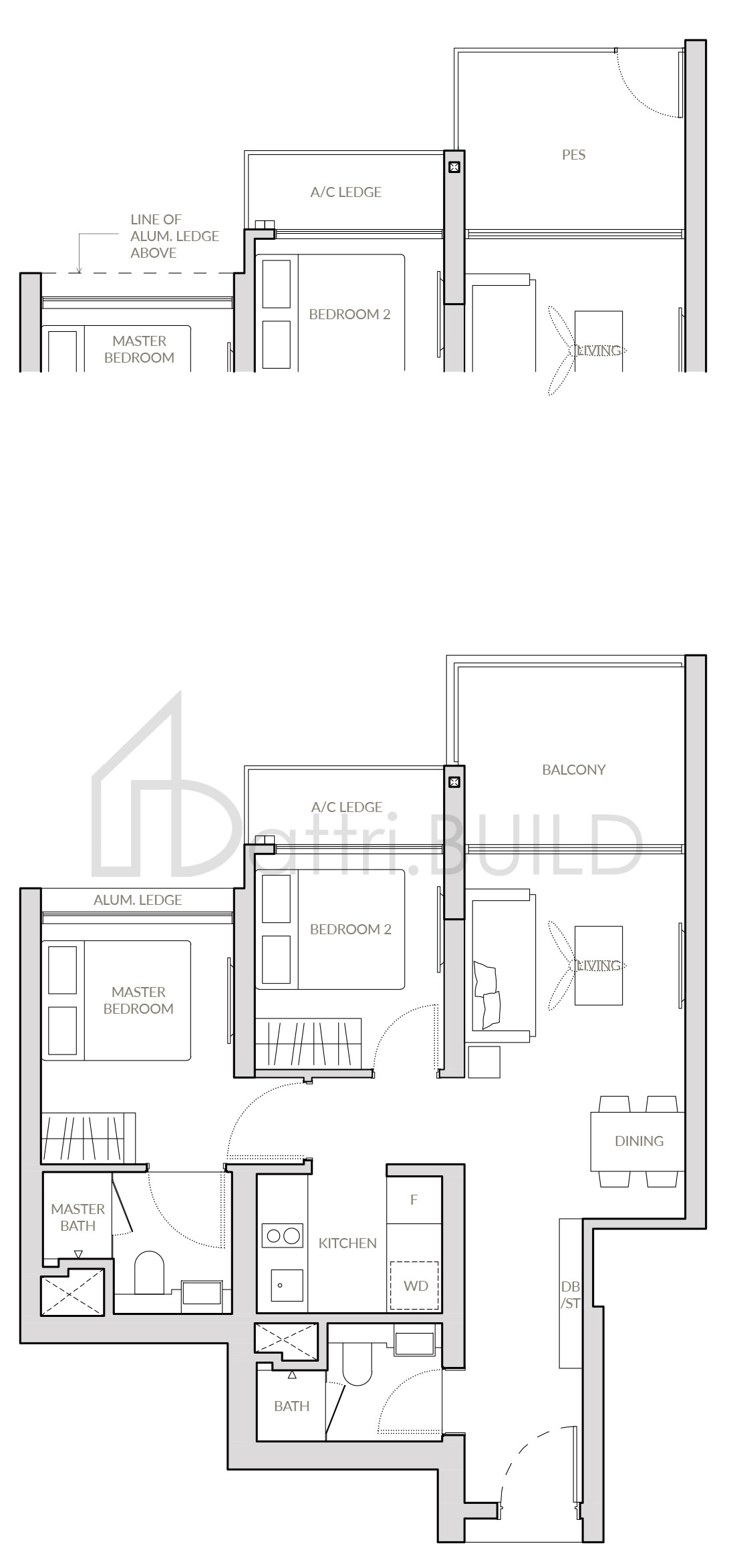 THE WOODLEIGH RESIDENCES B3 floorplan (watermarked)