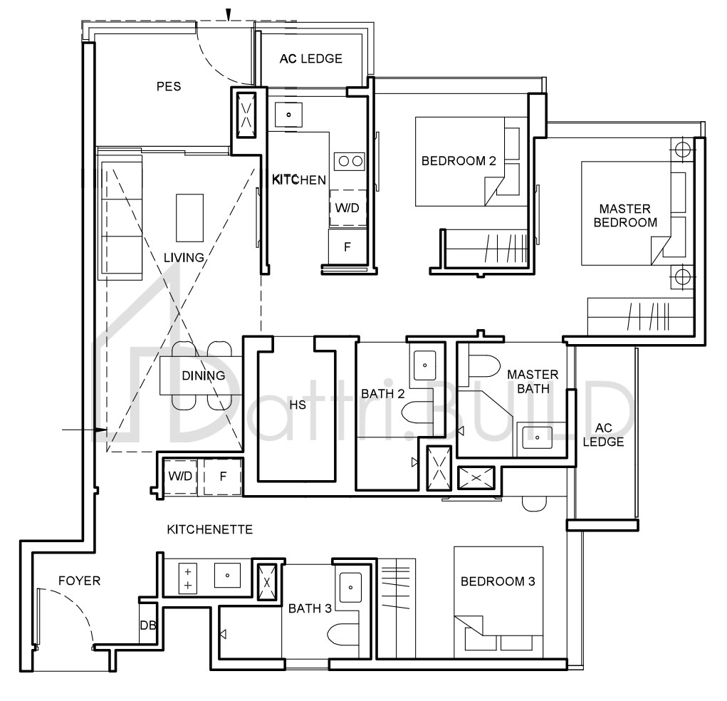 FORETT AT BUKIT TIMAH C2(DK)(pd) floorplan (watermarked)