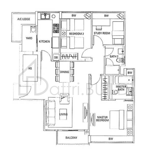 WATERFORD RESIDENCE B2 floorplan (watermarked)