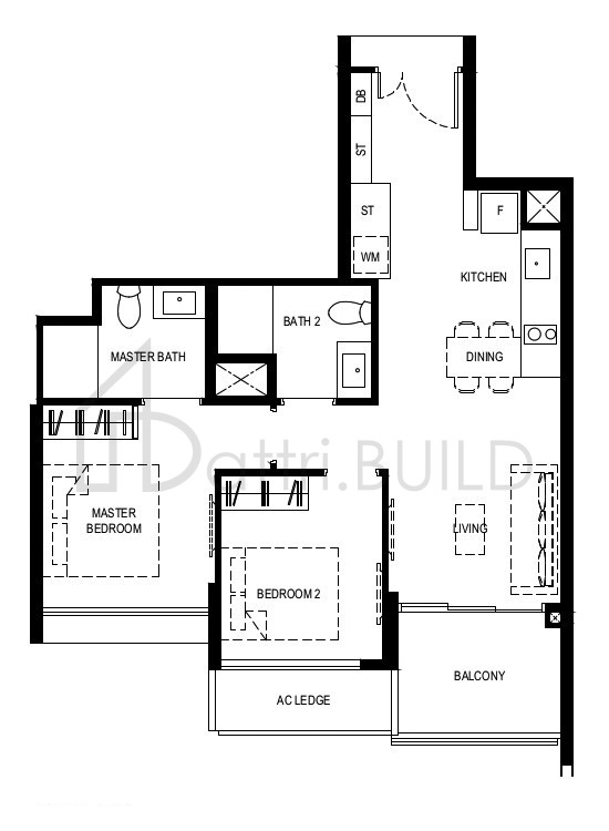 NORMANTON PARK 2BR-Pb floorplan (watermarked)