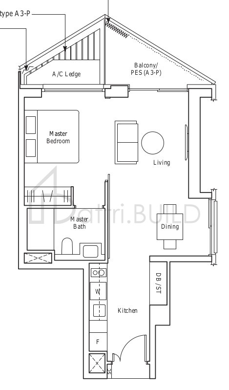 THE REEF AT KING'S DOCK A3-P floorplan (watermarked)