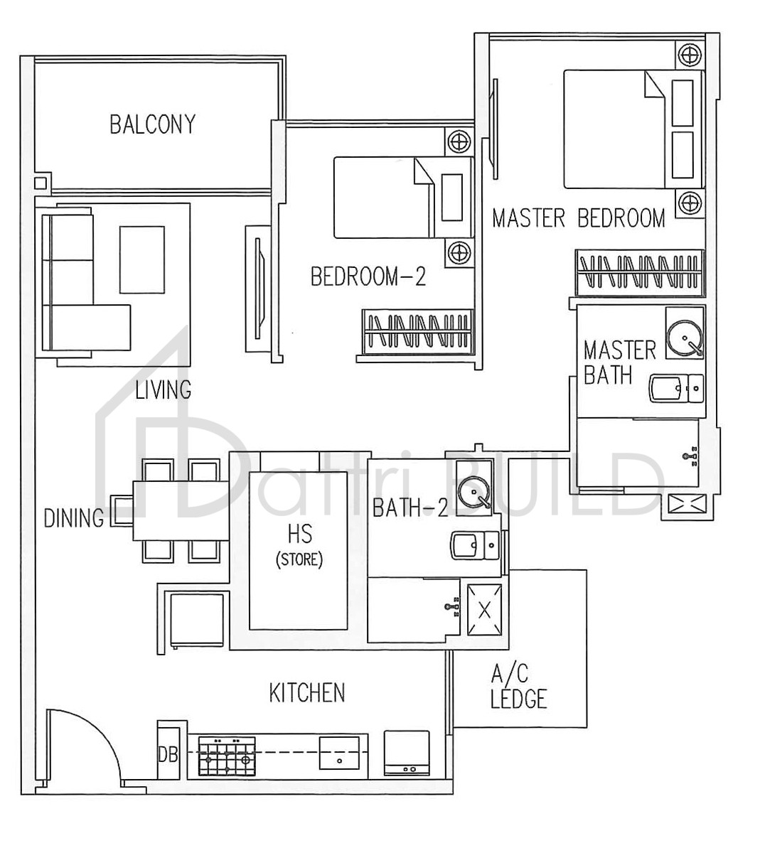 CANBERRA RESIDENCES B1 floorplan (watermarked)