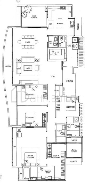 WATERFRONT WAVES PH1 floorplan (watermarked)
