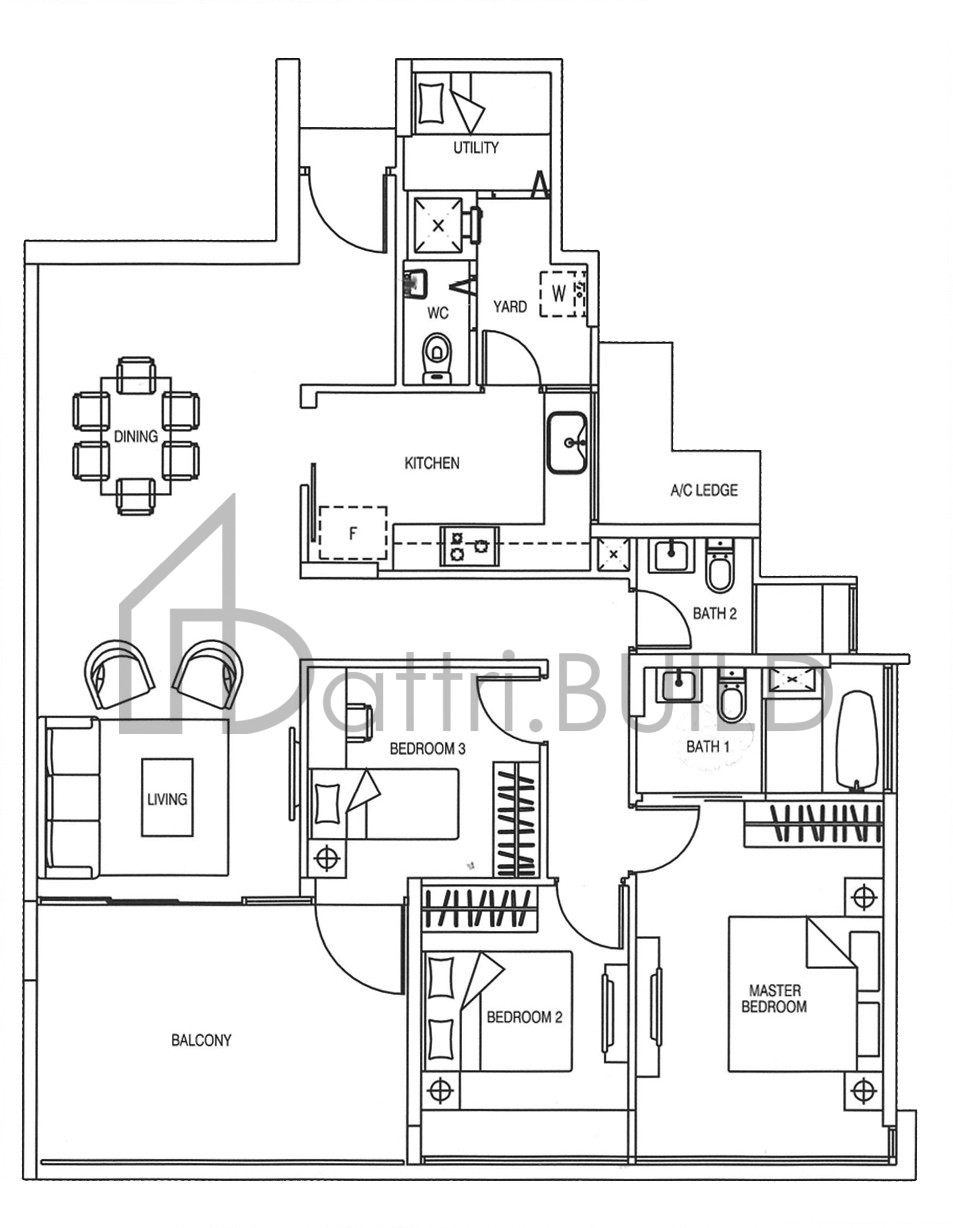 YEWTEE RESIDENCES C9-R floorplan (watermarked)