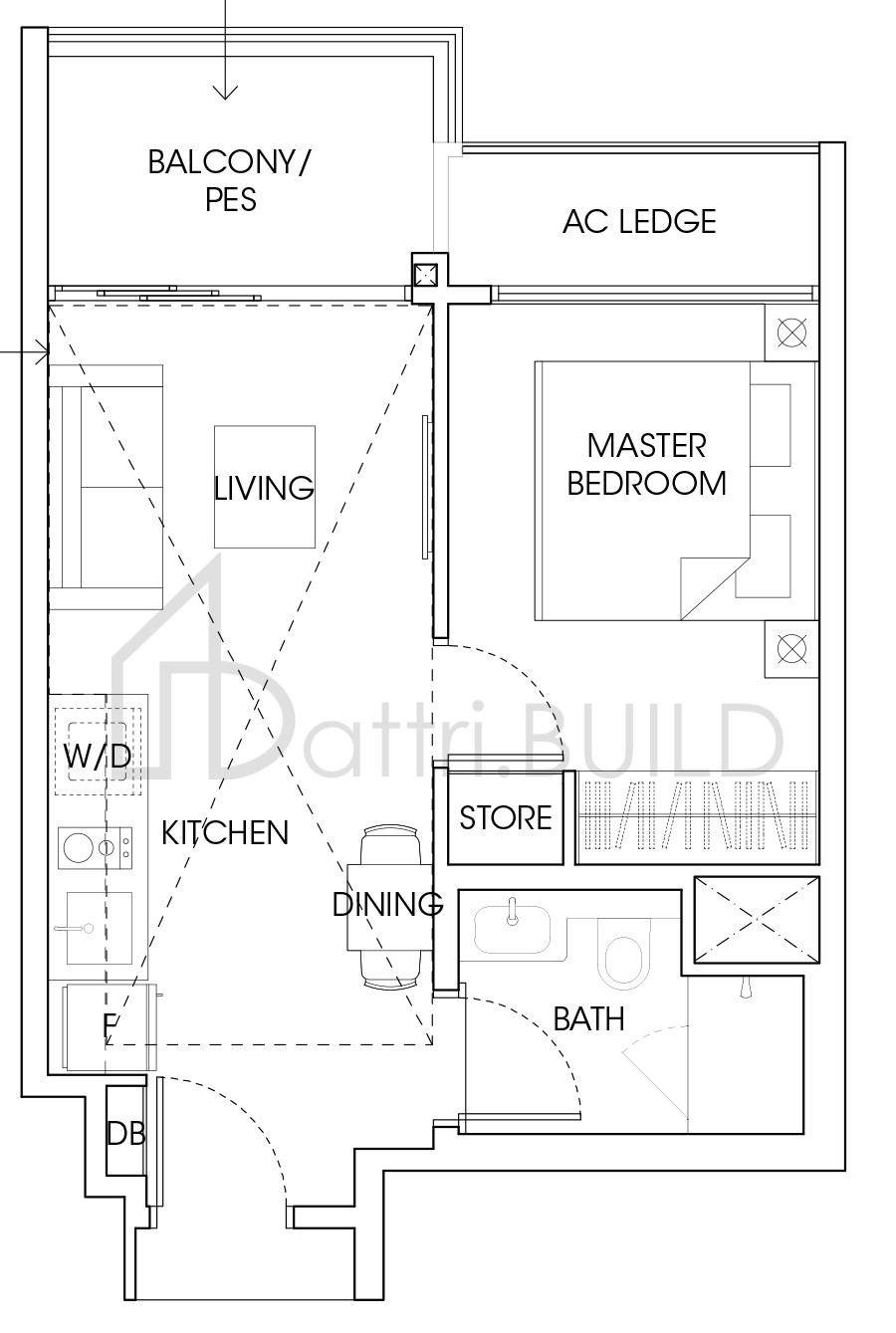 THE ANTARES A1-PH floorplan (watermarked)