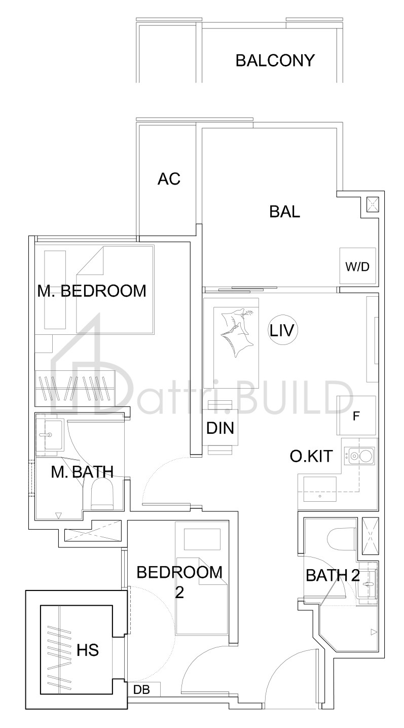 UPTOWN @ FARRER B3 floorplan (watermarked)