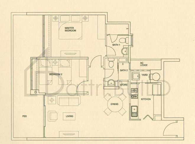 THE RAINTREE A1b-p floorplan (watermarked)