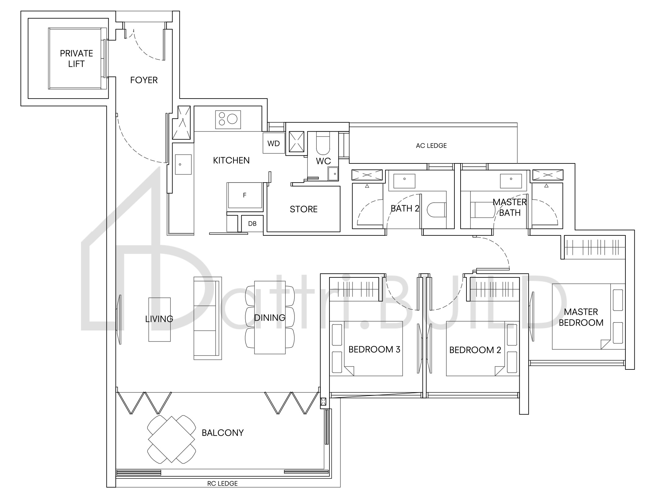 ONE HOLLAND VILLAGE RESIDENCES C4 floorplan (watermarked)