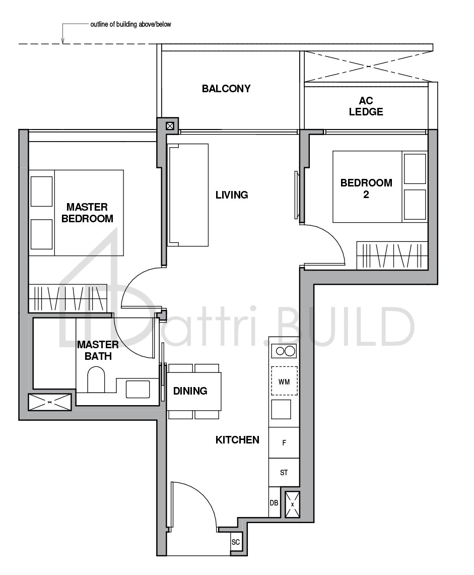ROYALGREEN B-1 floorplan (watermarked)