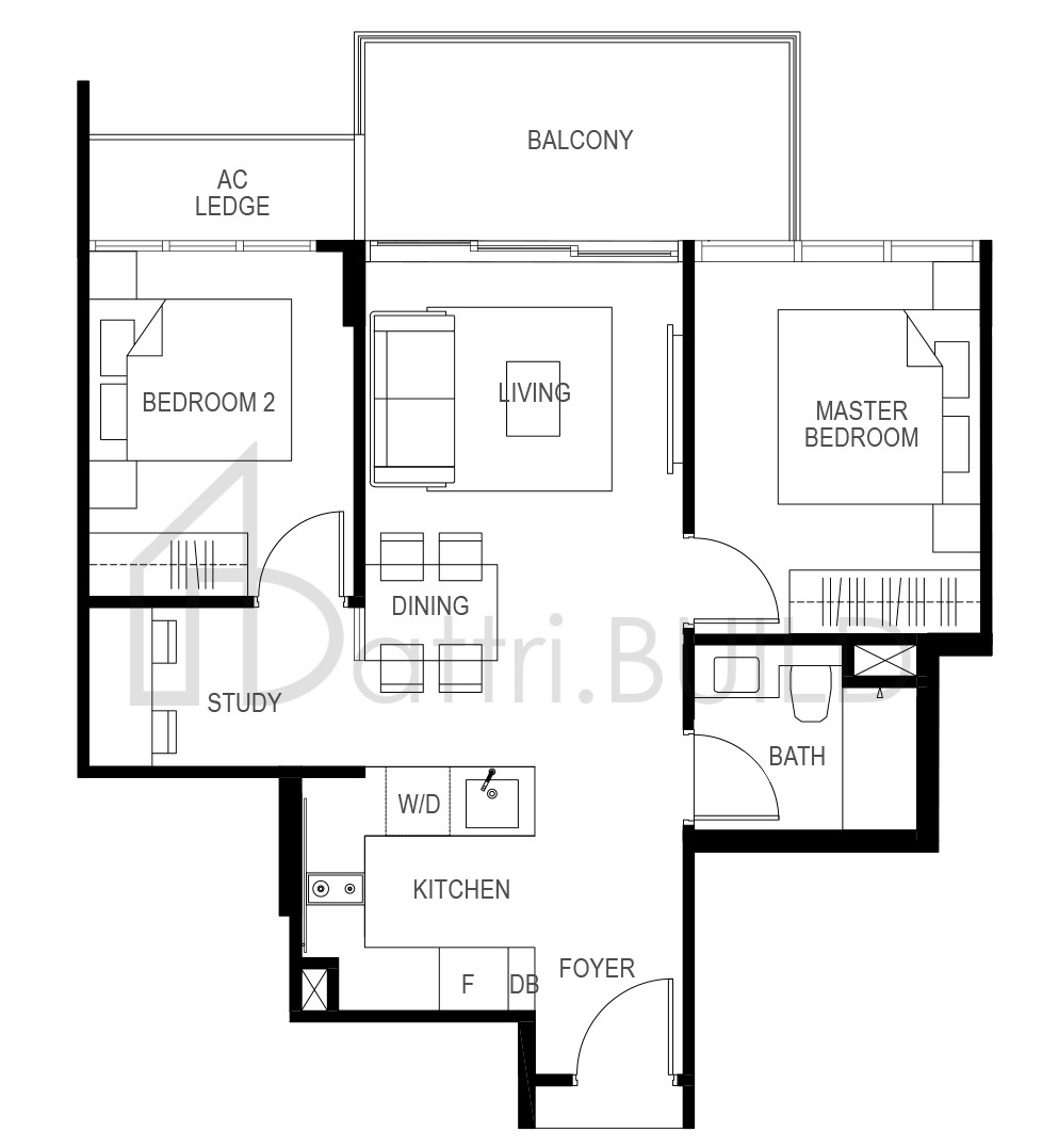 THE GAZANIA B6 floorplan (watermarked)