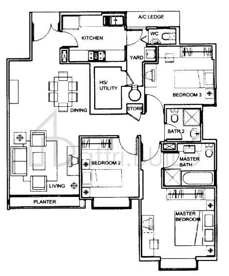 AMARANDA GARDENS B1 floorplan (watermarked)
