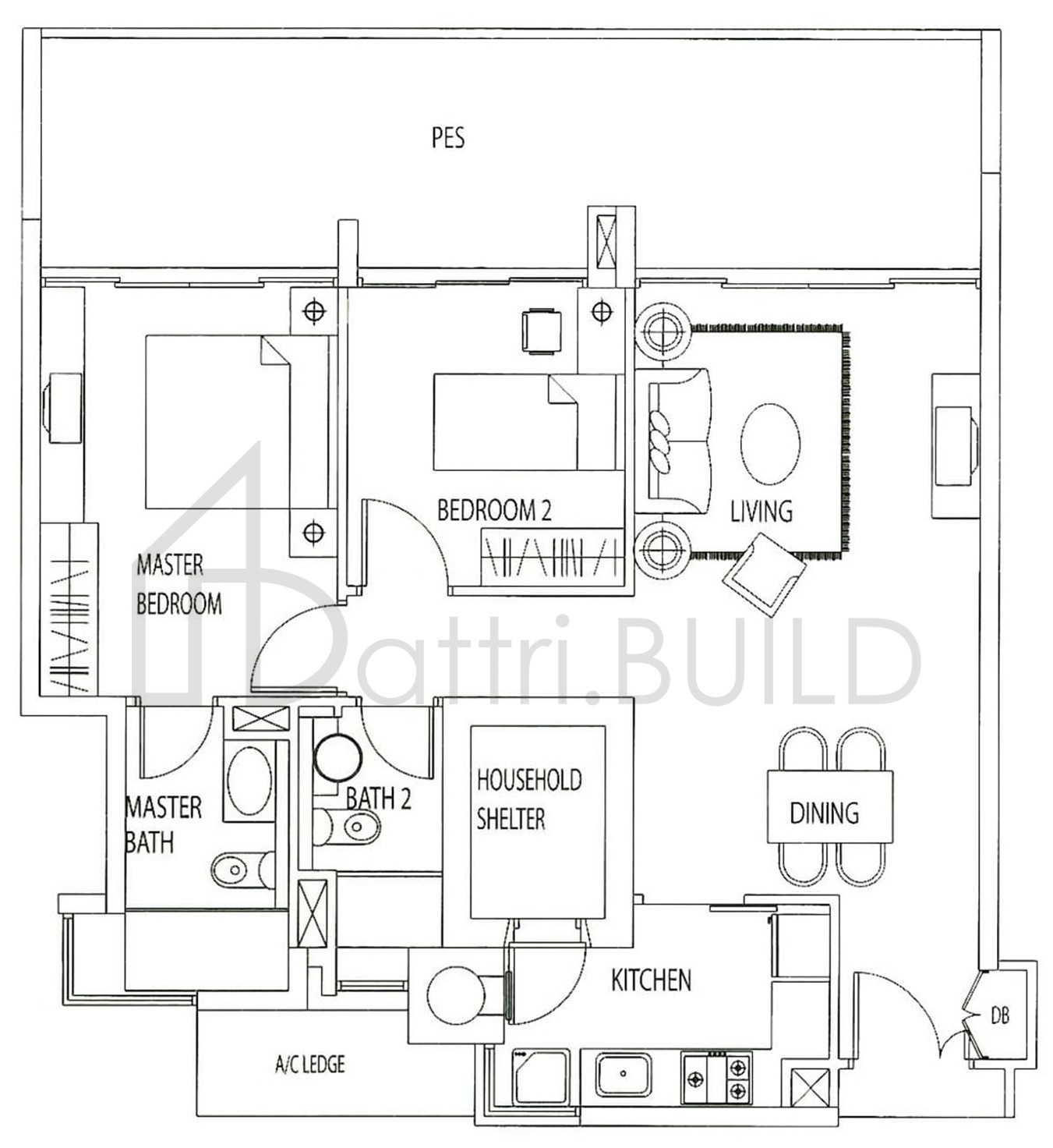 TANGERINE GROVE A2-P1 floorplan (watermarked)