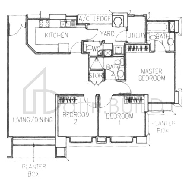 THE GARDENS AT BISHAN 3B floorplan (watermarked)