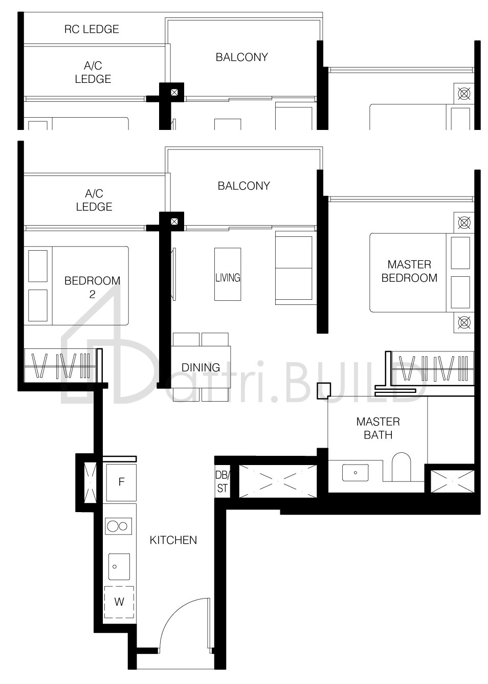 LE QUEST B2P floorplan (watermarked)