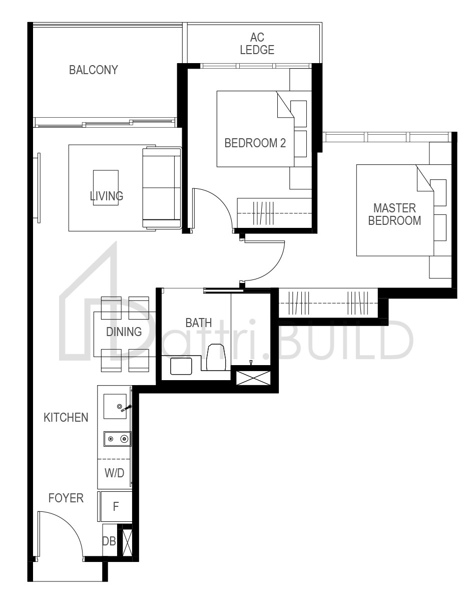 THE GAZANIA B2P floorplan (watermarked)