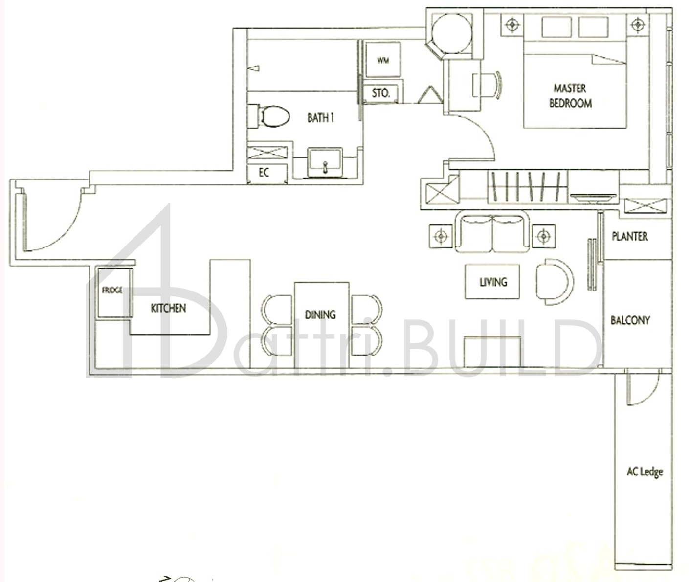 VISIONCREST A1 floorplan (watermarked)