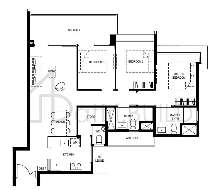 NORMANTON PARK 3BR-Pa floorplan (watermarked)