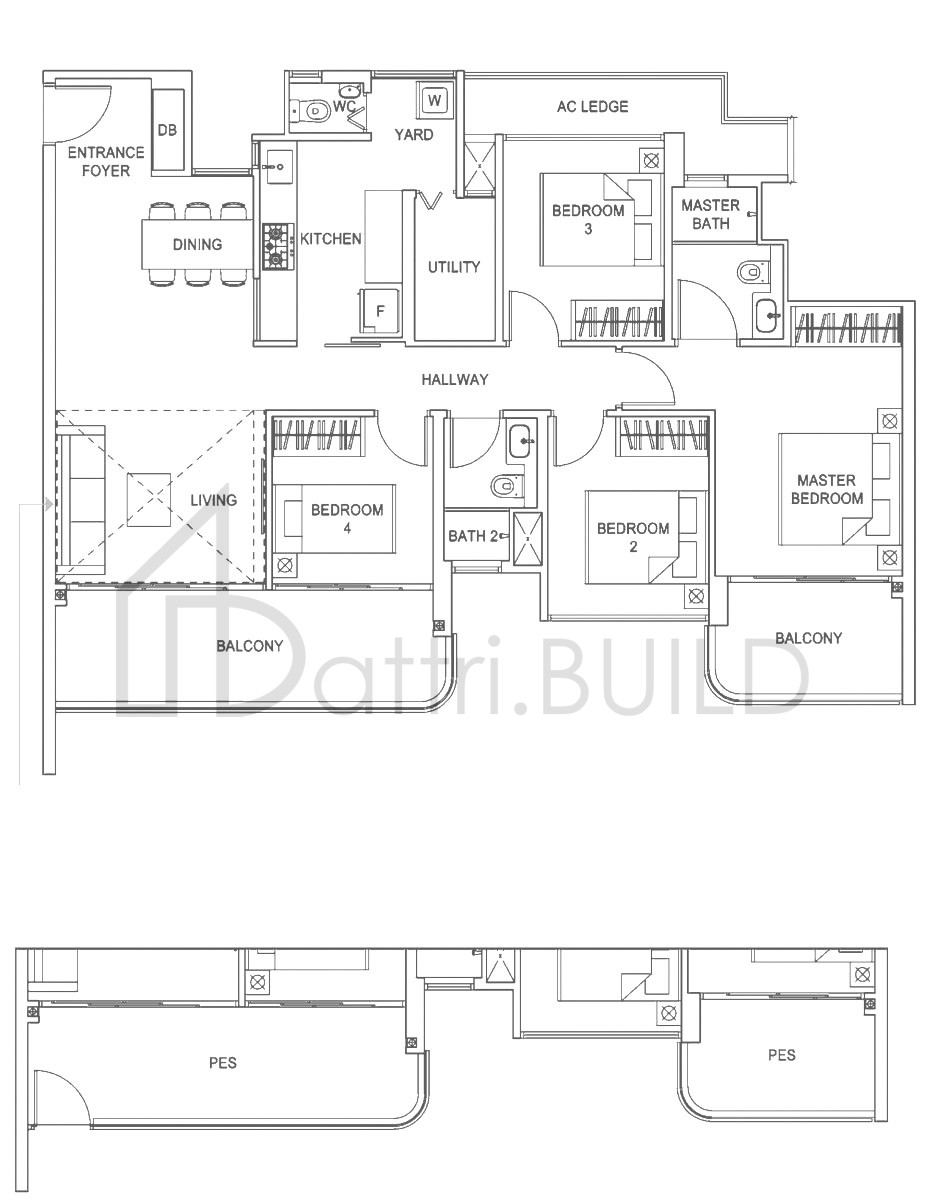 HUNDRED PALMS RESIDENCES D2-G floorplan (watermarked)