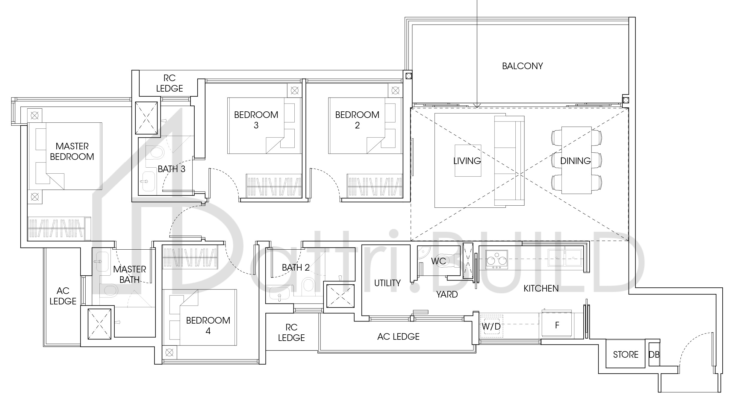 THE ANTARES D1 floorplan (watermarked)