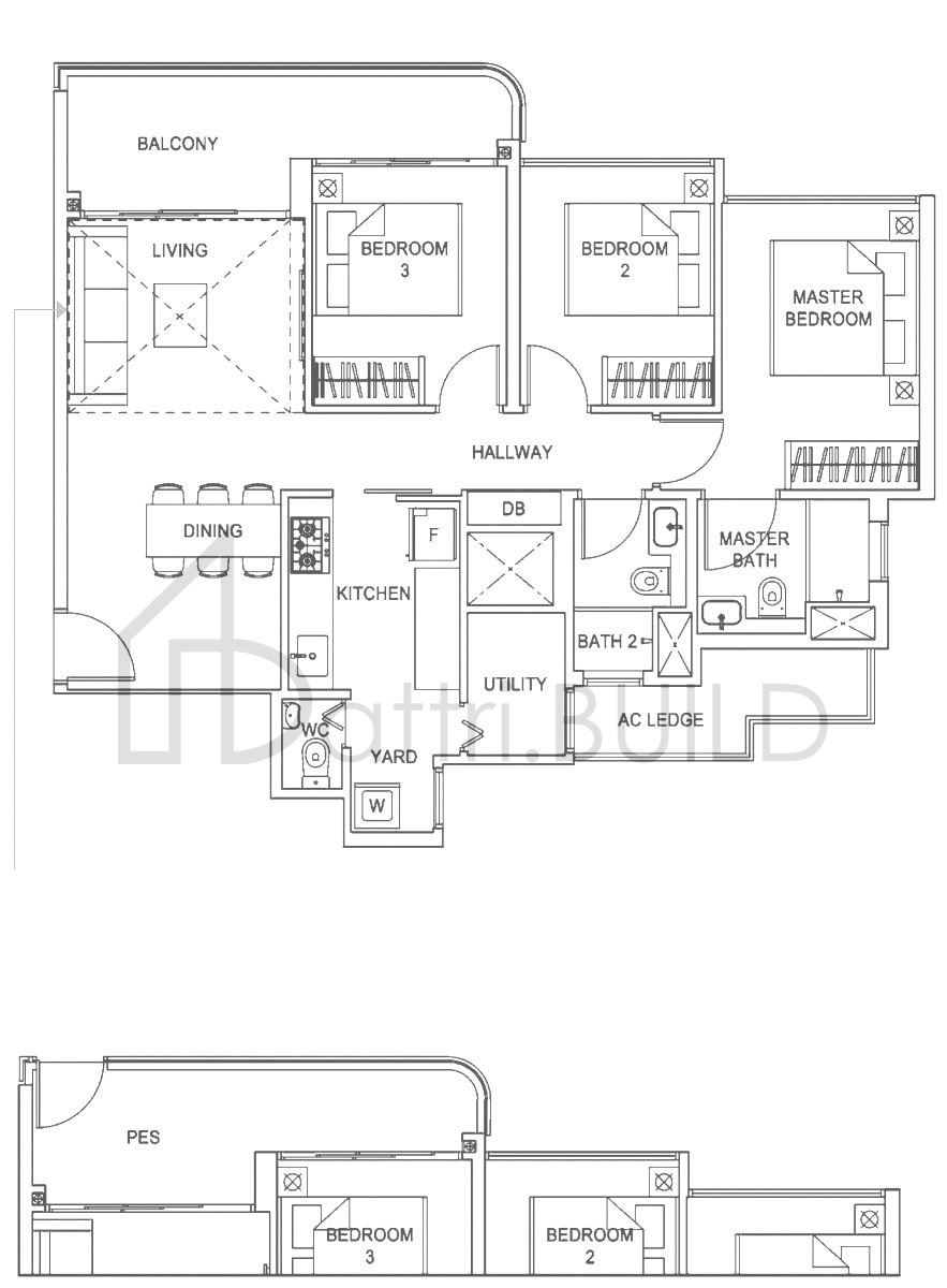 HUNDRED PALMS RESIDENCES C5-G floorplan (watermarked)