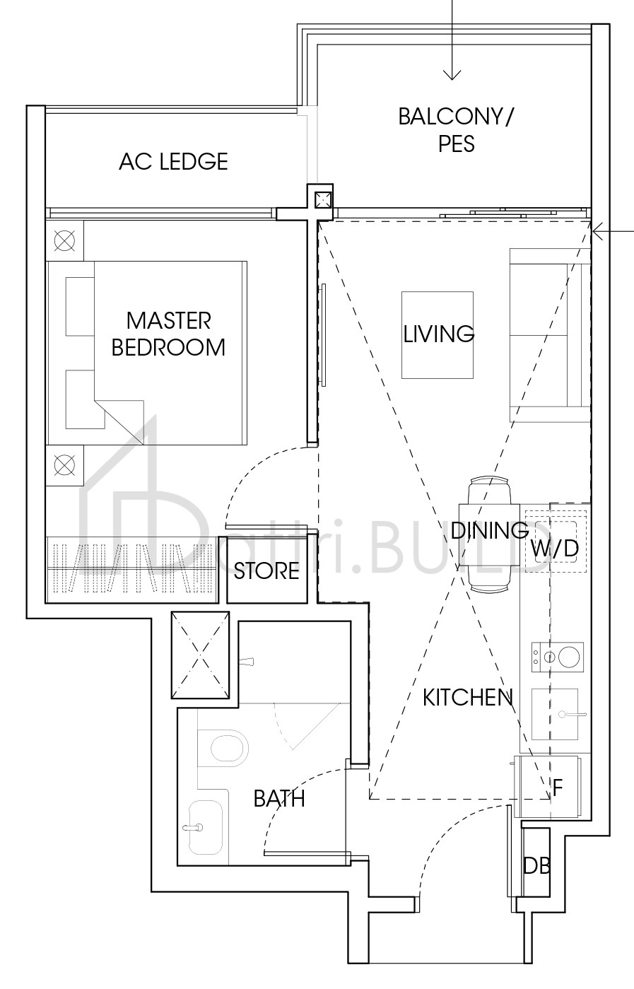 THE ANTARES A1A-PH floorplan (watermarked)