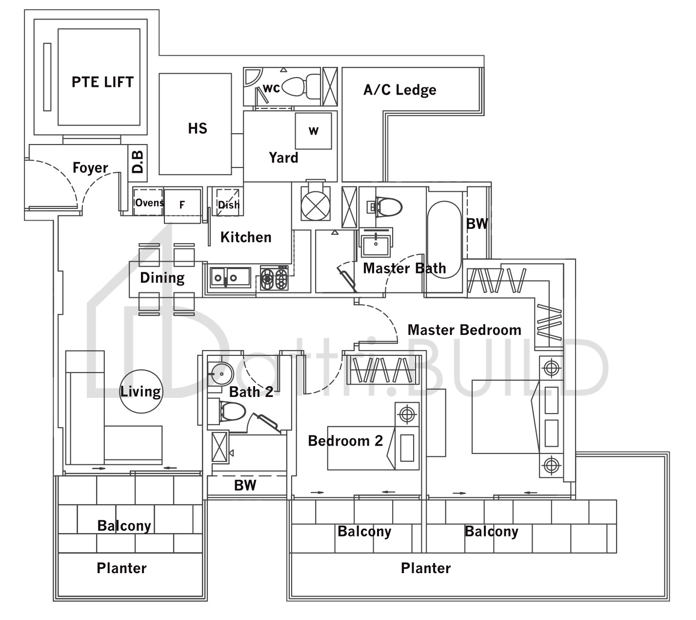 PARC CENTENNIAL C1 floorplan (watermarked)