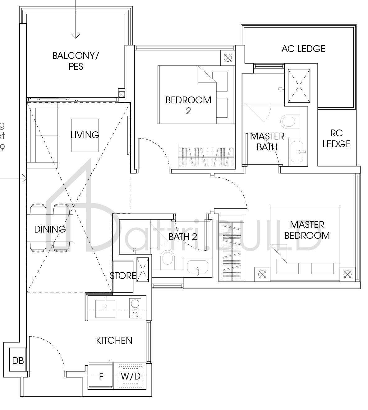 THE ANTARES B1F floorplan (watermarked)