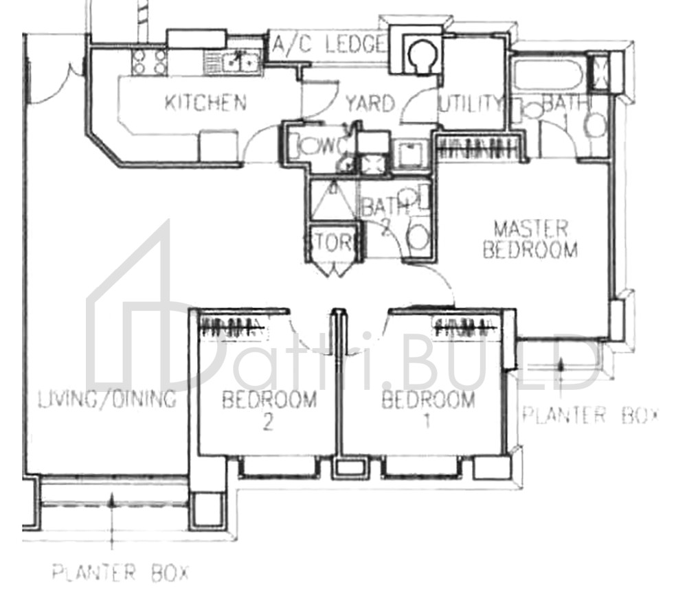 THE GARDENS AT BISHAN 3C floorplan (watermarked)