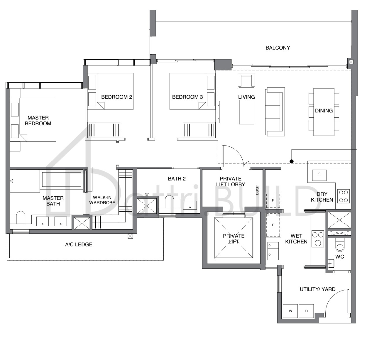 LEEDON GREEN C3 floorplan (watermarked)