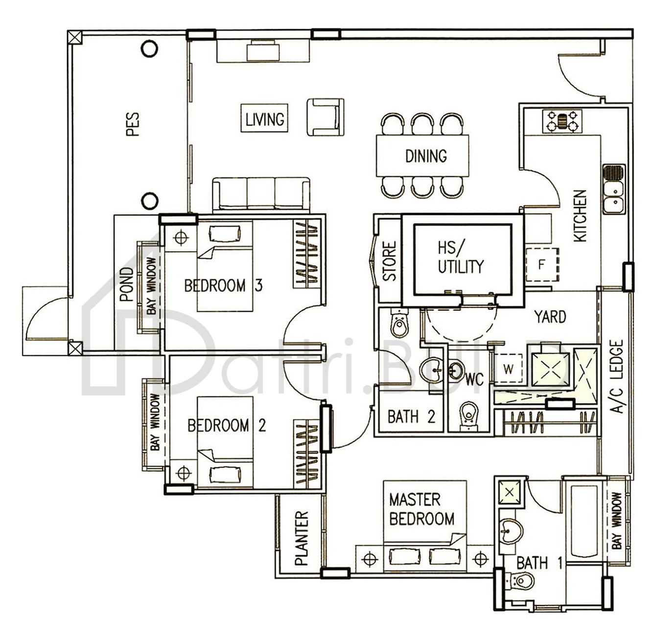 AMANINDA C1a(p) floorplan (watermarked)