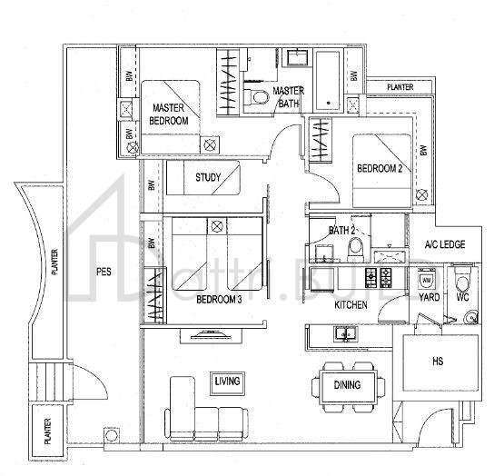 BLUWATERS C1-Ga floorplan (watermarked)